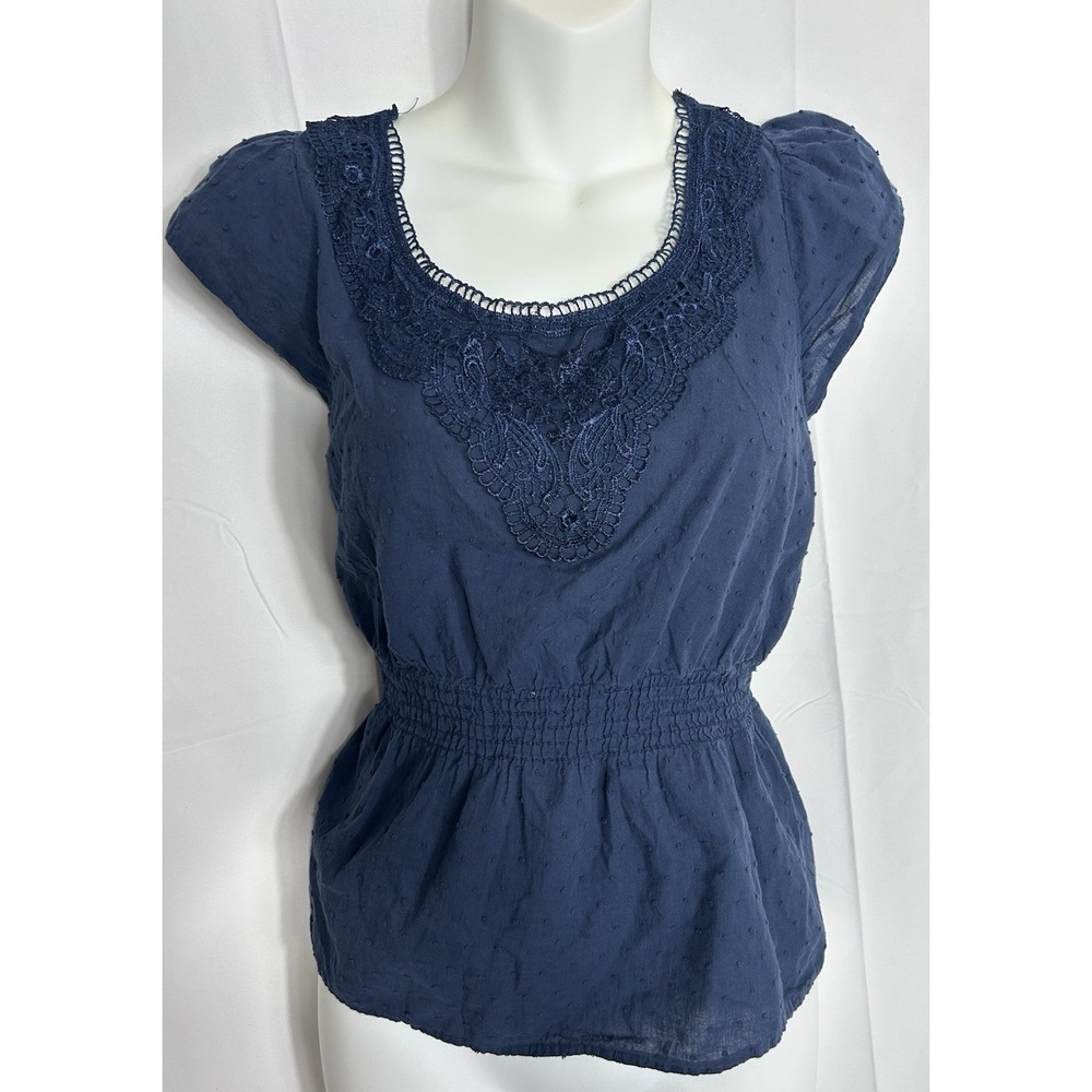 Vintage Trixxi Knit Top Size M‎ Cotton Crochet Preppy Feminine Summer Y2K Elena